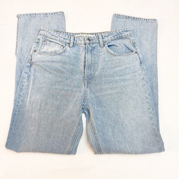 GRLFRND Harlow High Rise Boot Slit Split Hem Light Wash Denim Jeans Size 29 - Picture 2 of 9